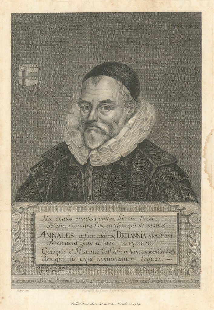 William Camden. Antiquarian, historian, topographer.